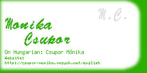 monika csupor business card